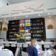 View of the bar from the dining room