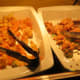 Salad and appetizer bar at lunch