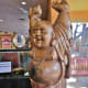 Do you want to rub his belly? He greets you both entering and exiting the restaurant.
