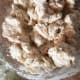 Combine Jiffy mix and milk in a bowl. Mix until crumbly.