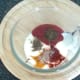 Spicy sauce ingredients are combined in a small bowl
