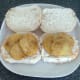 Fried potatoes on rolls