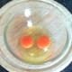 Eggs broken in to mixing bowl