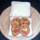 Fried potatoes are added to bread