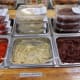 Free samples . . . we really like their olive tapenade and babaganoush.