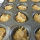 Batter in the muffin tin