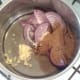 Onion is sauteed with curry spices
