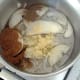 Onion, garlic and spices ready for sauteing
