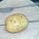 Potato is ready for baking