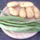 New potatoes and green beans