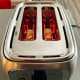 The next day, toast the sliced bread in a toaster.