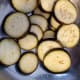 Step 1c: Slice the eggplants.