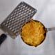 Next, shred the cheddar cheese and set it aside. I like mild cheddar cheese but you can use sharp or extra sharp, depending on your preference.