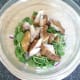 Sliced chicken is added to remainder of salad ingredients
