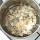 Onion and garlic are gently sauteed for sauce base