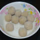 Divide the dough into many lemon-sized portions.
