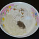 Step two: In a large mixing bowl, add all the ingredients except the oil for deep-frying. Mix well.