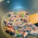 Stir in the beef and allow to cook undisturbed for about 1 minute.