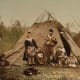 Sami (Lapp) family in Norway around 1890 - 1900.