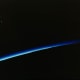 Photo of sunset taken by John Glenn from orbit. Photo courtesy of NASA.