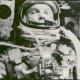 Onboard camera photographs John Glenn while in orbit. Photo courtesy of NASA.