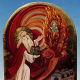 Moses and the Burning Bush. Icon from The Coptic Network: http://www.coptic.net/exhibits/Pictures.html