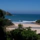 Second Beach, Port St Johns; the southern section of the beach and the lagoon.