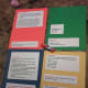 You can mount these on colored paper to make your poster more eye-catching.