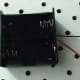 Battery holder (D batteries (a source) will provide the energy to light three bulbs.