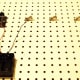 Attached components of the circuit board - battery holder, knife switch and lamp holders (shown with bulbs in).