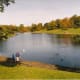 Sefton Park Lake, Liverpool: One of Liverpool's many parks, now looking very peaceful.