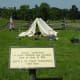 A demonstration of an encampment on May 26, 2018. It is on the spot where Wade Hampton of the Confederate Army was wounded. It is not a reenactment. Reenactments are prohibited on the Bull Run Battlefield.