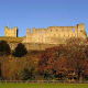 View of the castle from the playing fields on the south side of the River Swale