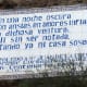 This memorial plaque with one of the strophes of Fray Juan's poem, The Dark Night, is on the retaining wall which he descended to escape.