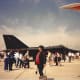 An F-111 on static display at Andrews AFB, 1989.