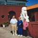 Left to right: My husband, mother, and mother-in-law at the Forbidden Gardens