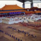 Scale models of the buildings in the Forbidden City in China