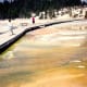 Wooden walkways in Yellowstone
