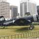 An F4U Corsair on Yoido Island, Seoul, Korea, 1991.