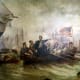 Battle for Lake Erie when Perry defeats the British squadron on the Lake.