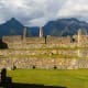 Machu Picchu has stone walls to defend against attack.