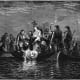 On May 21,1542 De Soto's men bury him in the Mississippi River.