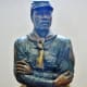 Bronze bust named “The Old Soldier”