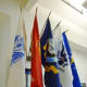 Flags on display