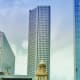 Niels Esperson building dwarfed by modern skyscrapers in downtown Houston