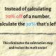 (In this case, it's easier to do the math with the 3 than the 7.)