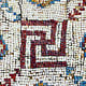 This complex swastika with double bent arms forms part of a mosaic to be found in a Byzantine church in Israel