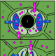 1-Epidermal cell 2-Guard cell 3-Stoma 5-Water 6-Vacuole