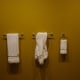 “Yours, Mine, and Ours” (2010) by Sebastian Martorana (American) 1981-present. Made of marble and held on the wall with steel hardware.