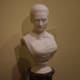 “Bust of Jennie Walters” (1874) by William Henry Rinehart (American) 1825-1874. Made with marble.